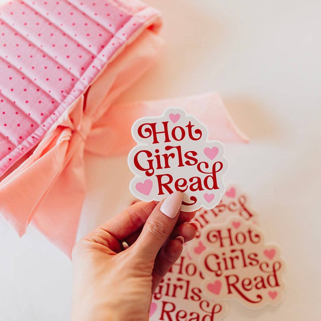 Hot Girls Read Vinyl Sticker