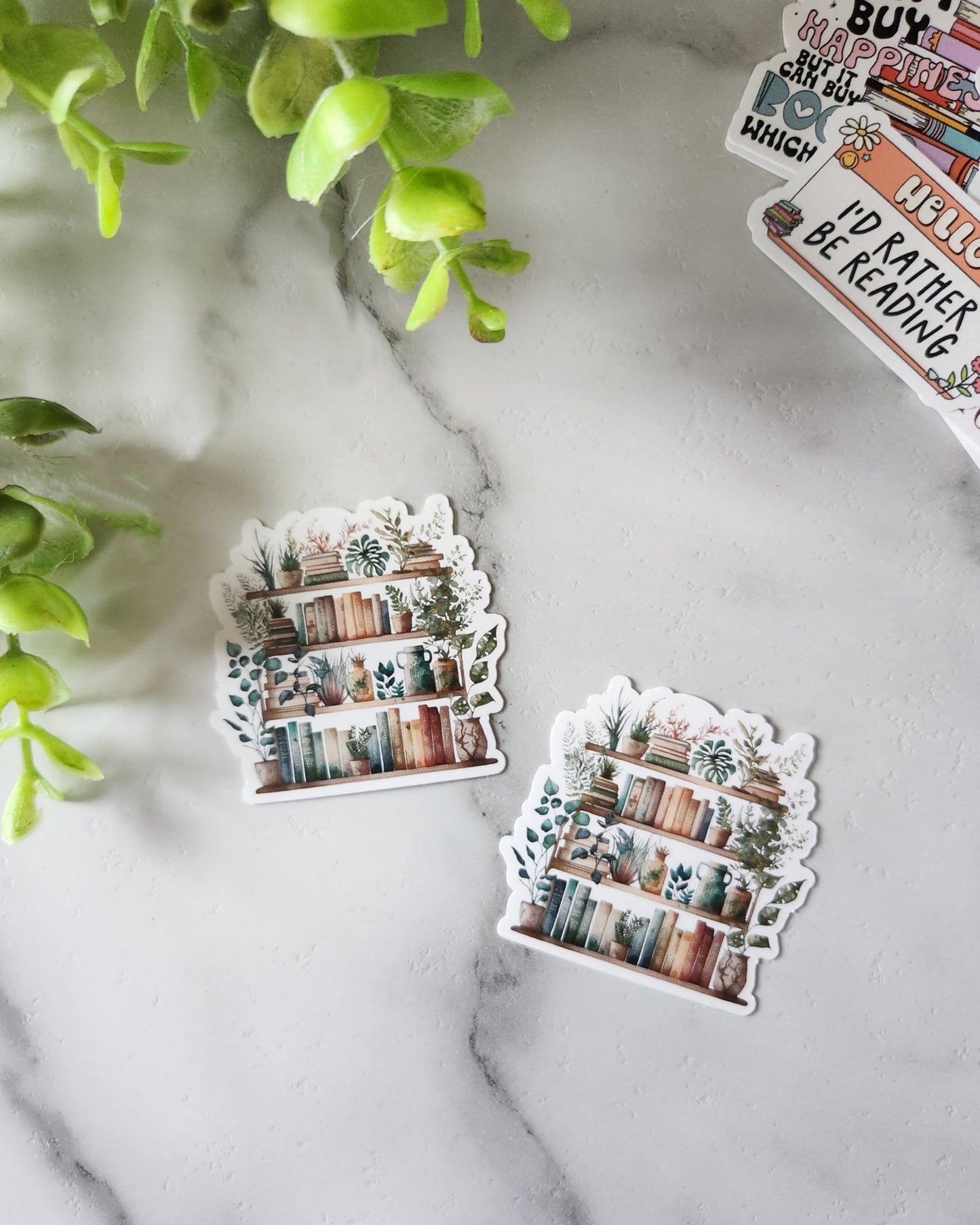 Bookshelf Vinyl Sticker