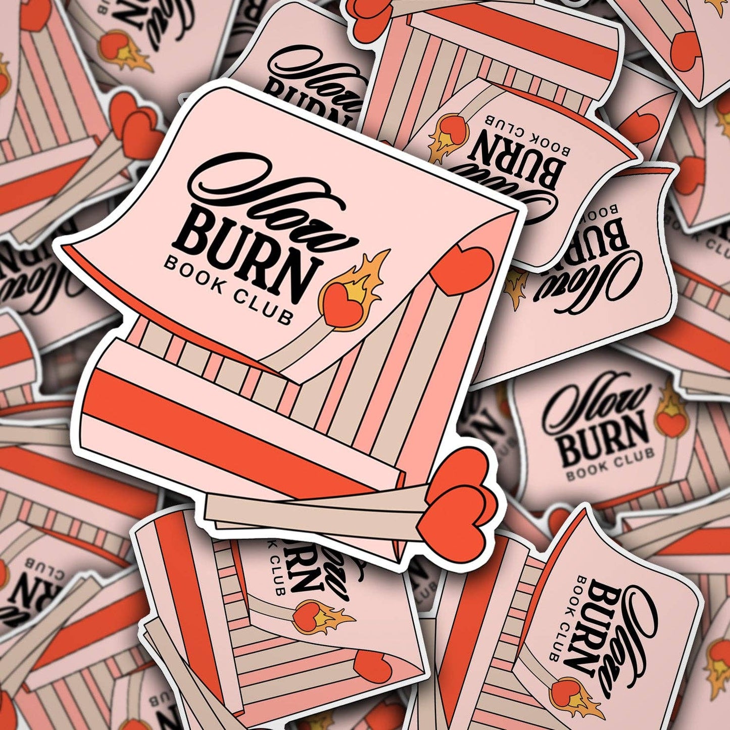 Slow Burn Book Club Matchbook Vinyl Sticker