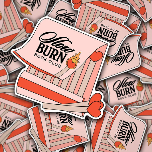 Slow Burn Book Club Matchbook Vinyl Sticker