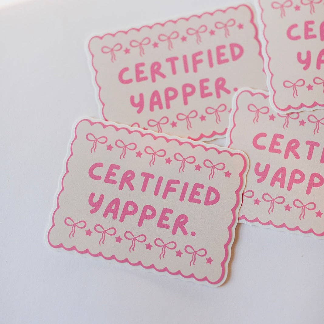 Certified Yapper Vinyl Sticker