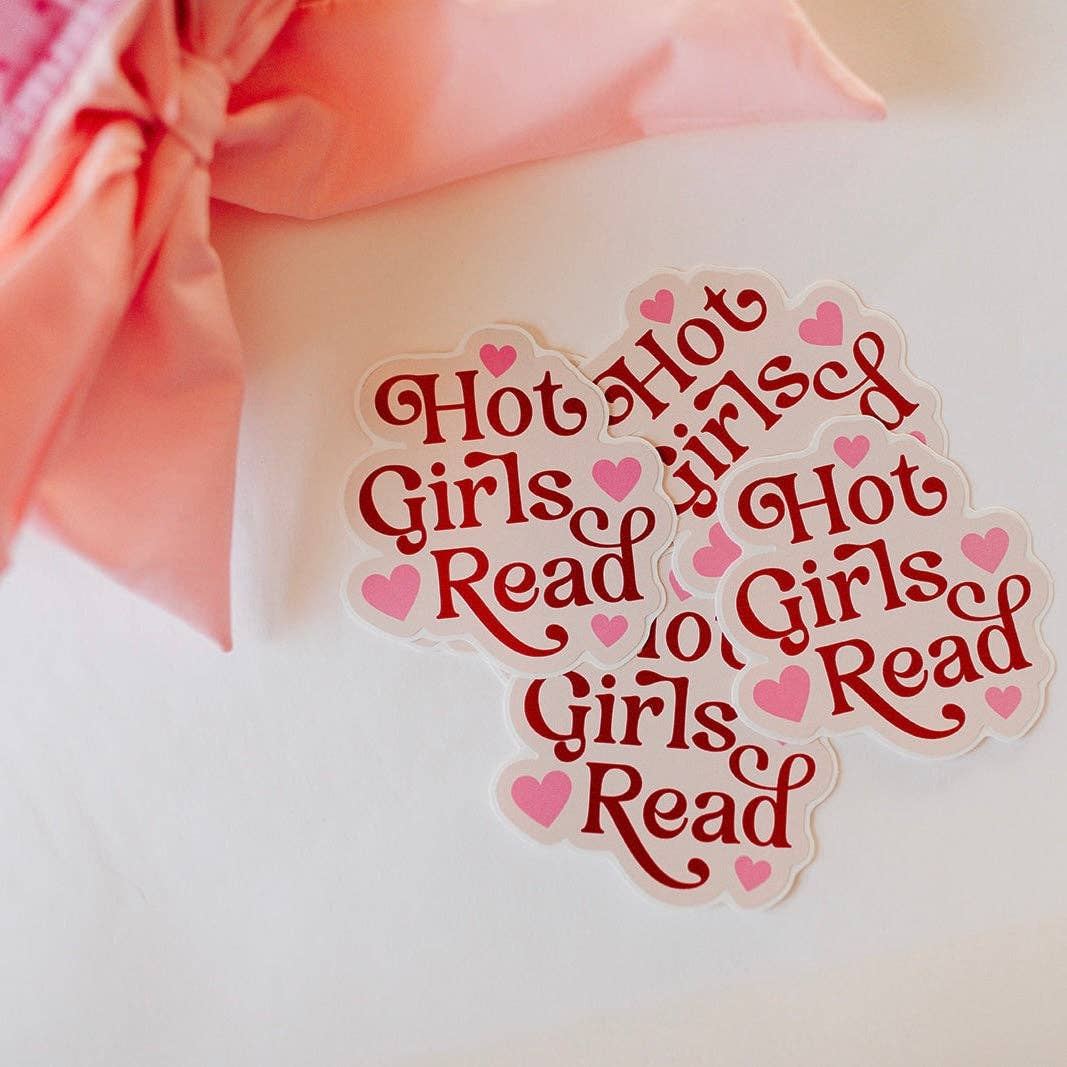 Hot Girls Read Vinyl Sticker