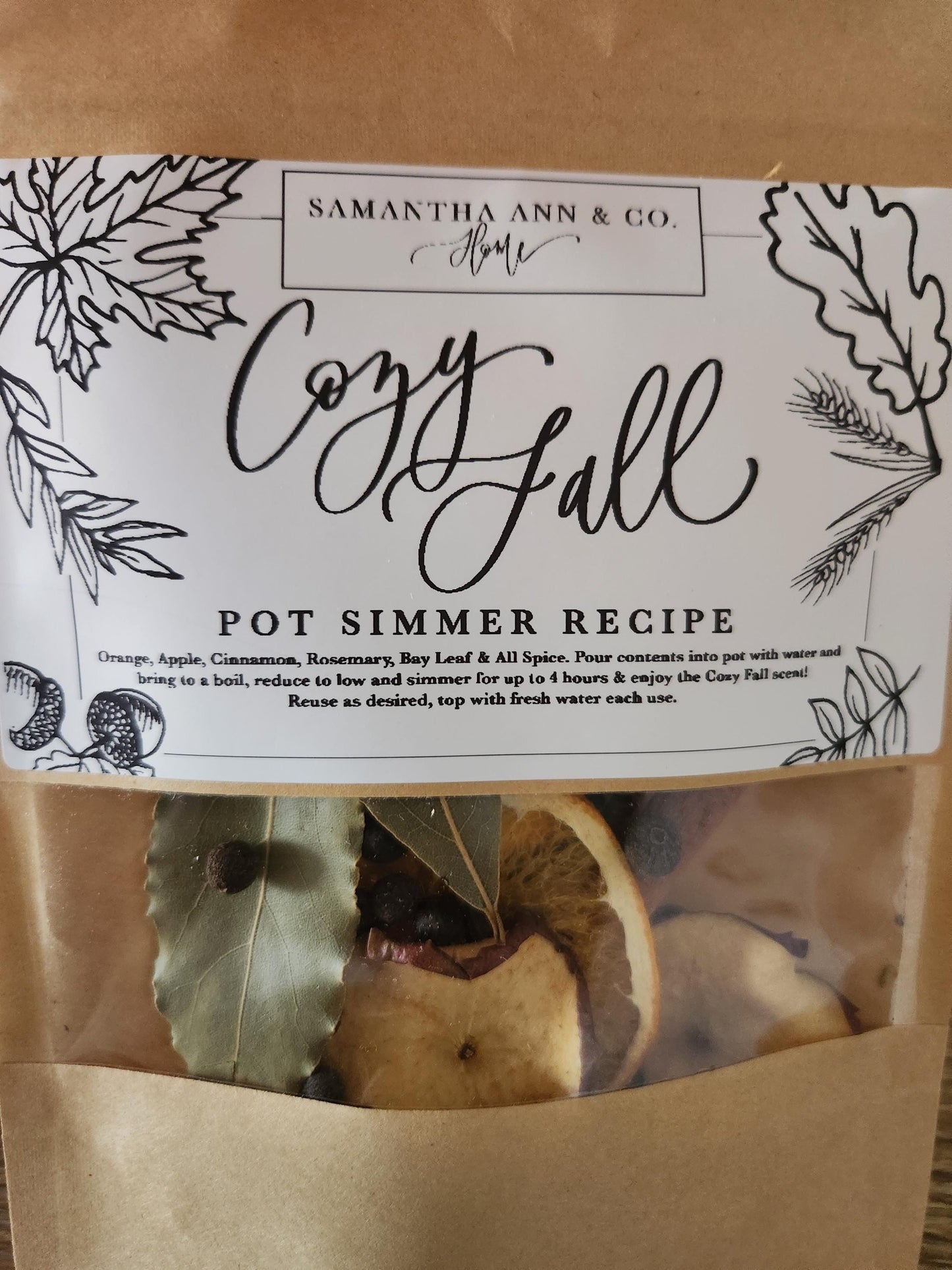 Cozy Fall Simmer Pot Mix | Holiday simmer pot