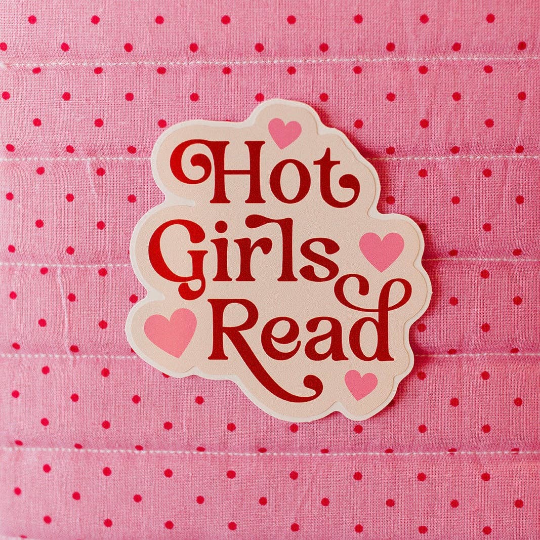 Hot Girls Read Vinyl Sticker