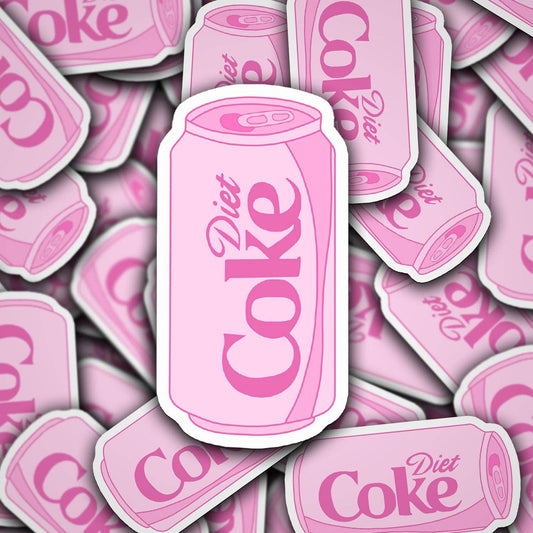 Pink Diet Coke vinyl sticker