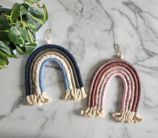 Handmade Macrame Rainbow Wall Hanging, Nursery Decor,  Boho Rainbow, Playroom, Kids room